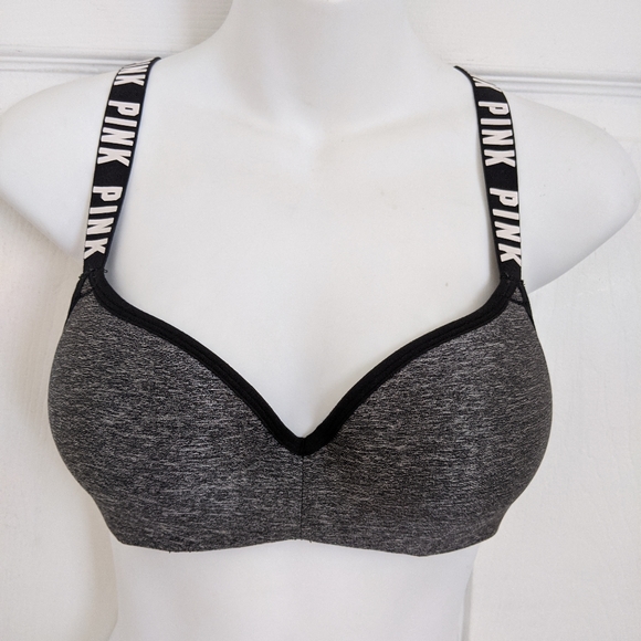 Pink sport bra